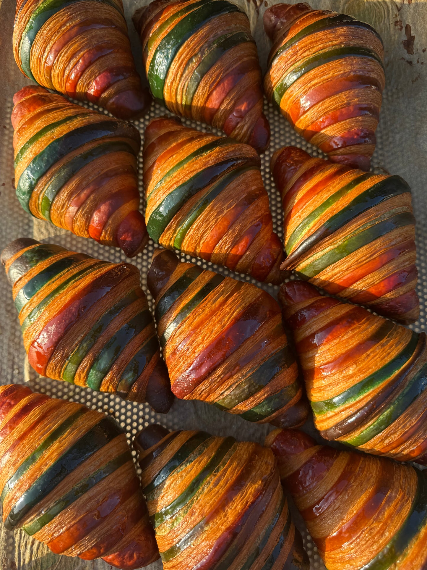 Rainbow Croissants - pack of 6