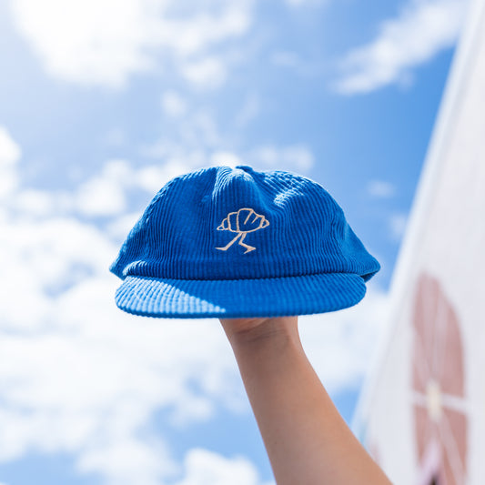 Wandering Croissant Cap - Cobalt Cord